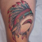 native shark tattoo by Cari Coleman