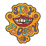stay flossy tooth gem logo