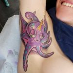 unicorn octopus tattoo by Cari Coleman