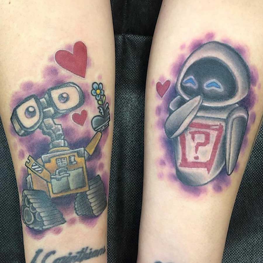 EVE and WALLE Tattoo  Best Tattoo Ideas Gallery
