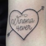 winona forever heart tattoo