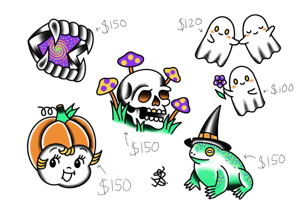 NYC Tattoo Shop Celebrates Halloween With 3100 Halloween Flash Tattoo  Special for all of October